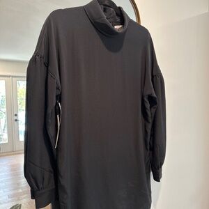 Black silk mini dress size xxs